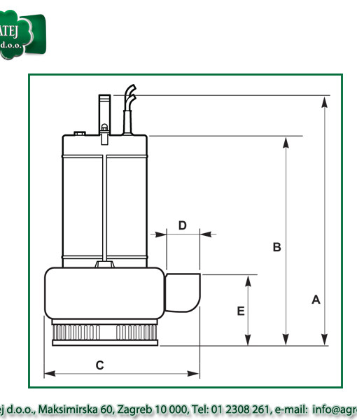 Rovatti potopna pumpa DS50A/A-011M2 5